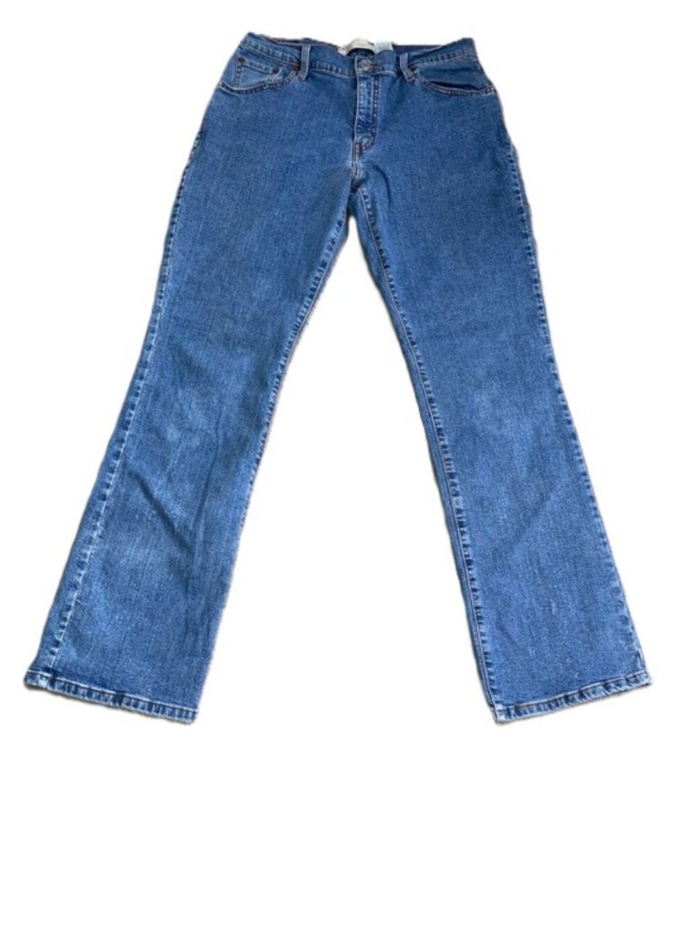 LEVI STRAUSS & CO Jeans Denim Blue 550 Relaxed Bootcut Size Womens 12L